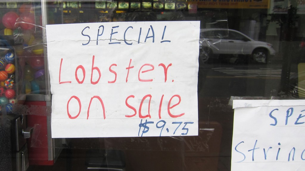 SIGN - Lobster On Sale