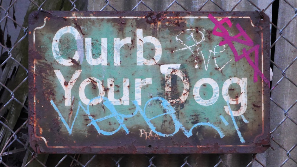 Sign - Curb Your Dog