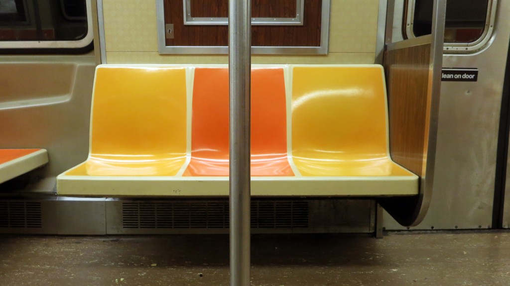 Subway Seat Orange Yellow
