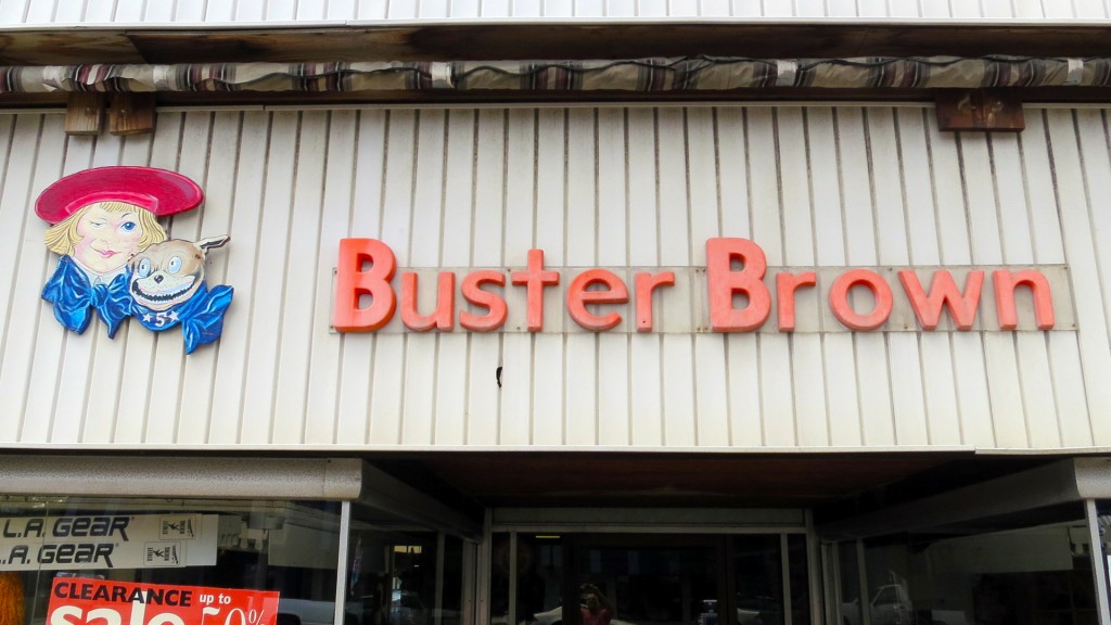 Buster Brown Sign